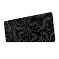 thumbnail image 1 of Alfombrilla de escritorio para teclado, alfombrilla de escritorio grande para juegos, antideslizante, impermeable, portátil, ligera, alfombrilla de En y negro, 1 of 8