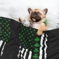 thumbnail image 2 of St. Patrick'S Day Irish America Flag Dog Blanket Soft Warm Flannel Cat Blanket Great Pet Throw for Cats Puppy Small Medium Large Dog, 2 of 7