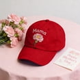 thumbnail image 4 of Roiihwy Basketball Mom Hat for Women Grandma, Red, 21.7"-23.6", Adjustable Cotton Mama Mother's Day Gifts Baseball Cap, 4 of 6