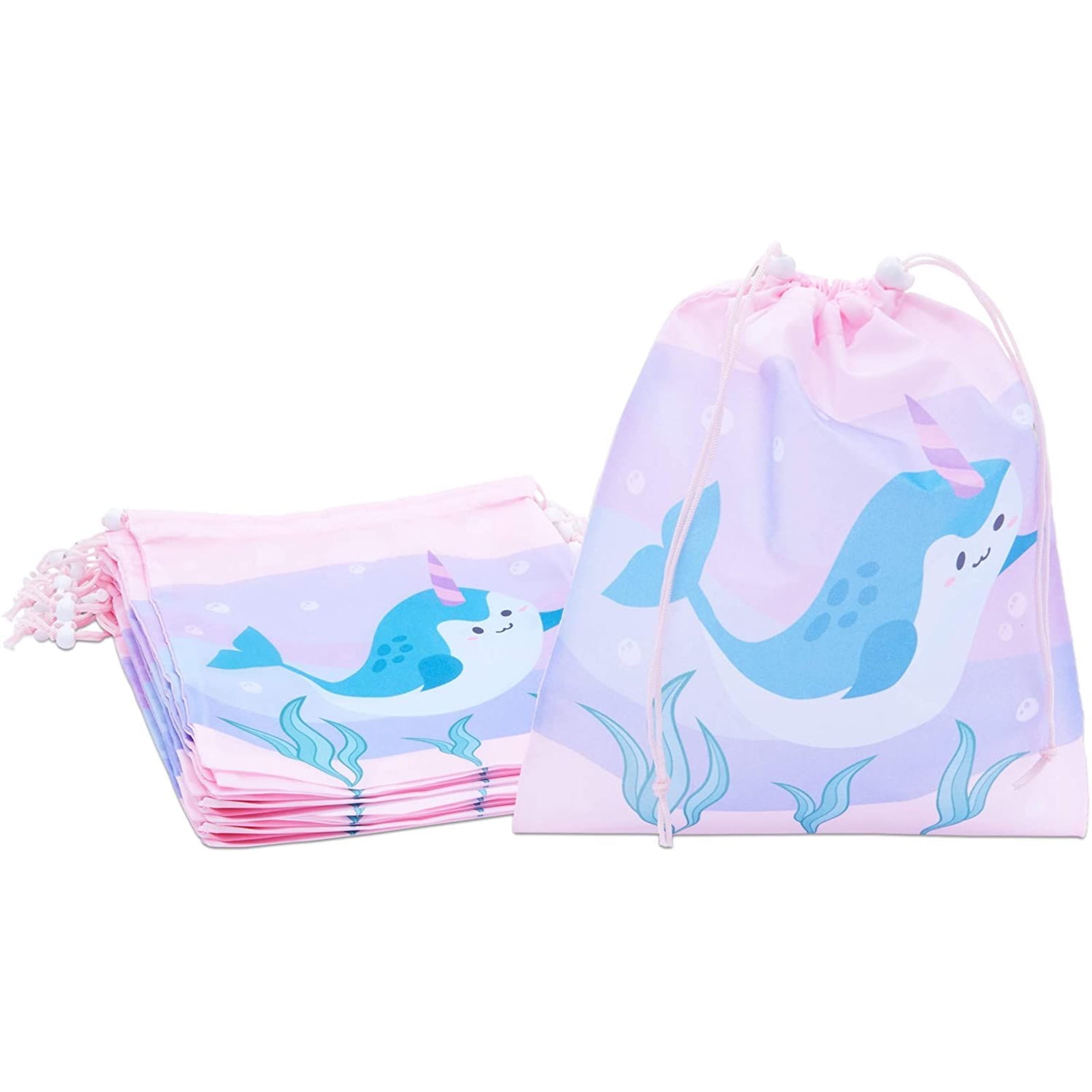 10X Large Unicorn Gift Bags Plastic Kid Birthday Baby Shower Sweet bag Favours 