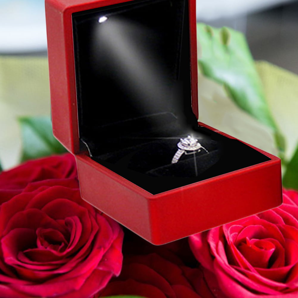 New Piano Ring Box Earring Pendant Jewelry Treasure Gift Case Wedding OQ 