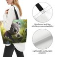 thumbnail image 3 of Disketp Daisy Koala Bolsa Tote Estampada para Mujer, Bolso de Hombro y de Mano para Compras y Viajes, 3 of 8