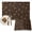 Brown, variant on Brown Floral Placemats Set of 2, Vintage Spring Botanical Flowers Washable Wipeable Table Mats for Dining Tables, Indoor Outdoor Kitchen Place Mats for Holiday Party Table Decor