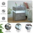 thumbnail image 7 of LED Nightstand LED Bedside Tables with 3 Drawers Night Stand for Bedroom LED End Side Tables for Bedroom Living Room, 7 of 7