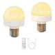 thumbnail image 1 of Bombillas recargables con control remoto - Bombilla E26 que funciona con baterías para apliques de pared sin cableado, luces colgantes, 1 of 5