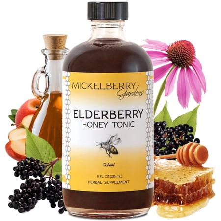 (Pack Of 2) MICKELBERRY GARDENS Tonic Elderberry Honey 8 Fl Oz
