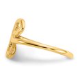 thumbnail image 4 of 14k Yellow Gold Swirl Adjustable Toe Ring Open Midi, 4 of 9