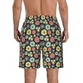 thumbnail image 3 of Kdxio Daisies Flowers Pattern Mens Casual Shorts - Drawstring Summer Beach Sports Shorts for Men, 3 of 9