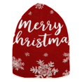 thumbnail image 2 of BZSMCE Winter Beanie Hats Casual Warm Cozy CapSnowy Red Christmas Cheer Pattern, 2 of 7