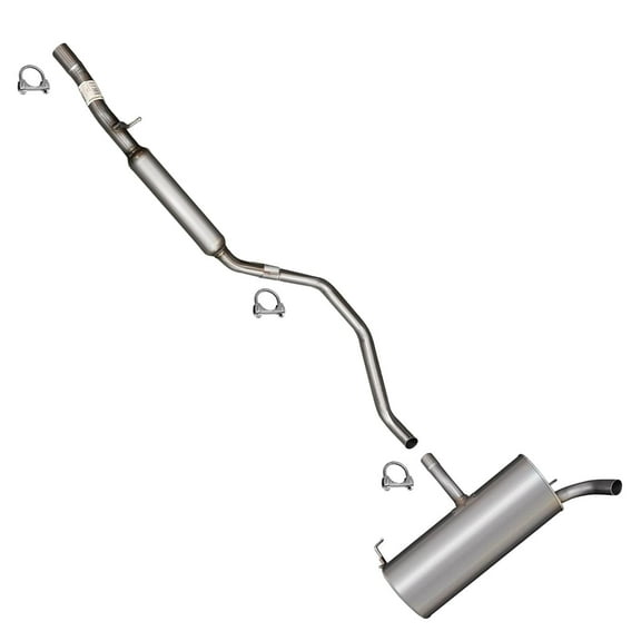 Stainless Steel Exhaust System Kit — Direct Fit Aftermarket Replacement for 2007–2010 Jeep Compass & Patriot 2.0L | 2007–2011 Jeep Compass & Patriot 2.4L (FWD)