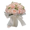 thumbnail image 1 of Ramos de boda, ramos de novia, decoración romántica artificial, rosas artificiales Champán rosa, 1 of 9