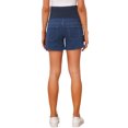 thumbnail image 3 of INSPIRE CHIC Women's Maternity Denim Over Belly Adjustable High Waist Summer Casual with Pockets Jeans Pregnancy Shorts XL Dark Blue, 3 of 6