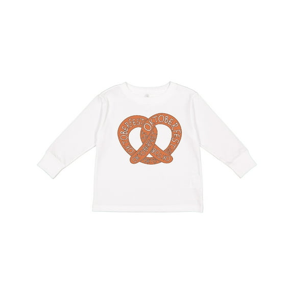 Inktastic Oktoberfest Pretzel Boys or Girls Long Sleeve Toddler T-Shirt