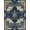 Navy Blue Beige, Pattern 2, variant on Design&I 8'x10' Washable Area Rug Beach Nautical Ocean Tropical With Seashell Border Sea Turtle Refined Structured for King Size Bedroom, Under Bed, Sleek Flatweave Pet Friendly