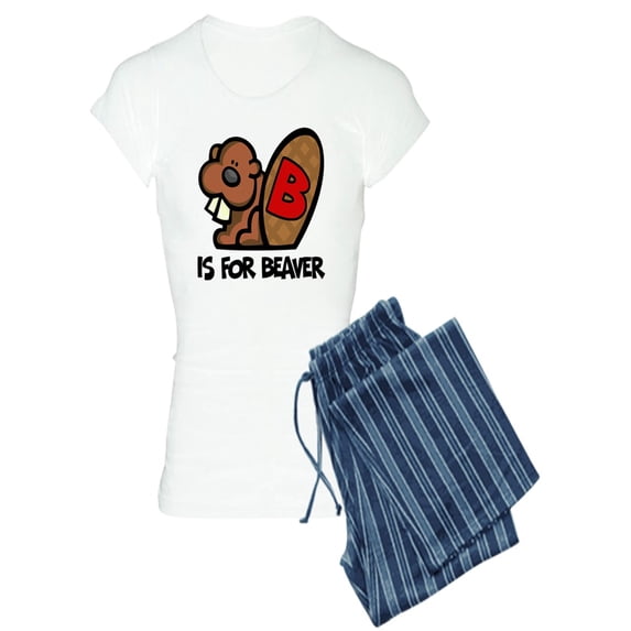 CafePress - B Is For Beaver - Women's Light Pajamas