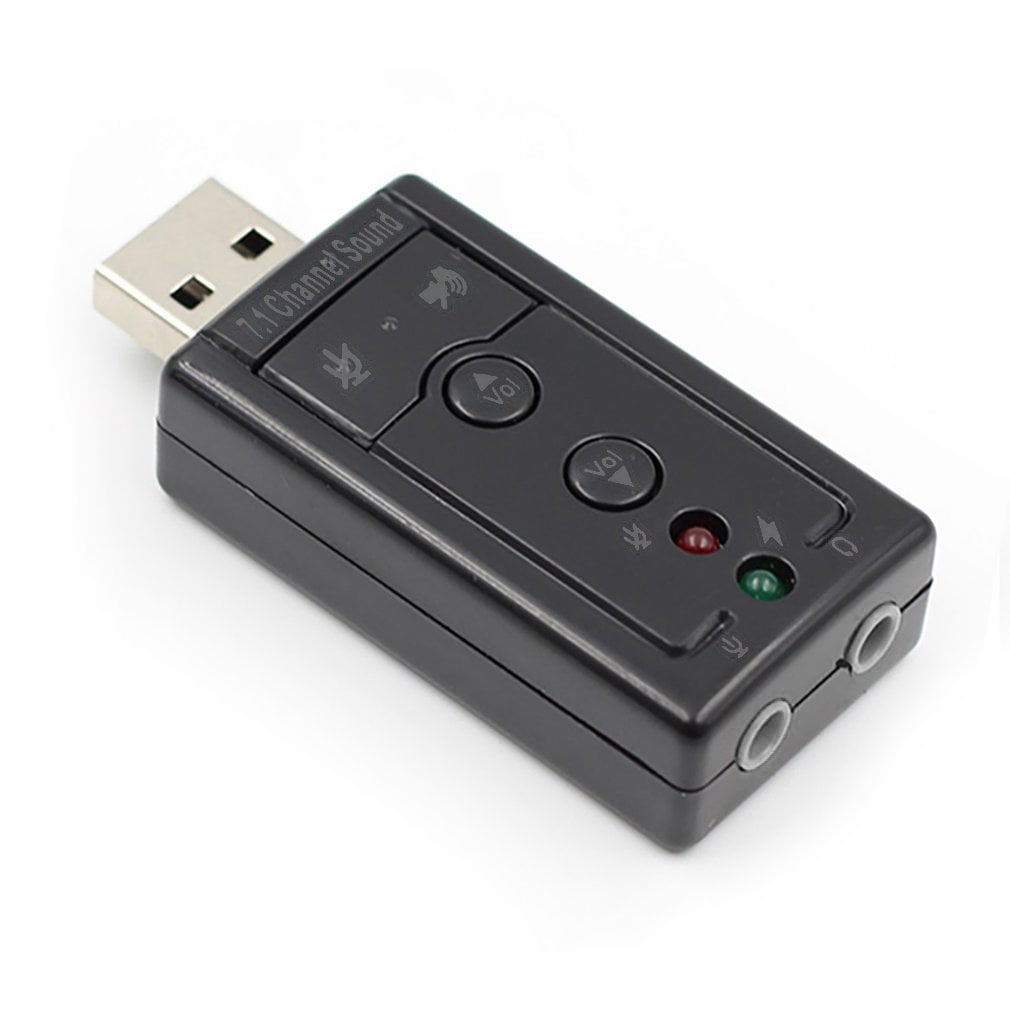 gas Studiet Gå glip af Clearance!!7.1 External USB Sound Card USB To Jack 3.5mm Headphone Digital Audio  Adapter Microphone Sound Card For Mac - Walmart.com
