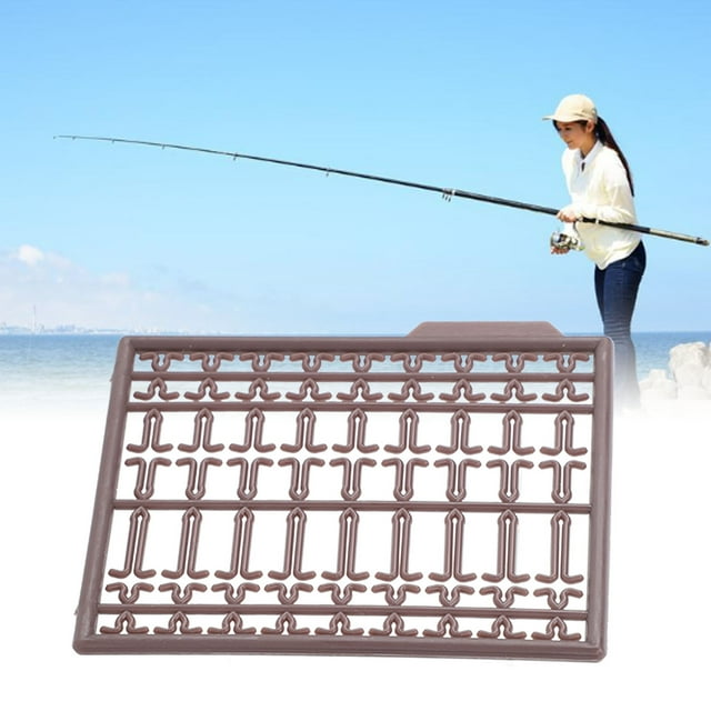 30Pcs Bait Stoppers Plastic Grid Type Strong Fish Hair Stopper for Carp Boat Lake River
