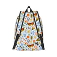 thumbnail image 3 of Balery Insects and Flowers Vintage Canvas Backpack for Men and Women - Large Capacity, Durable Travel Laptop Bag for School, Work, Hiking, and Outdoor Activities, 3 of 7