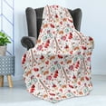 thumbnail image 4 of Romantic Soft Flannel Fleece Throw Blanket, Valentines Day Love Themed Paris Coffee Wine Parfumes Bikes with Heart Backdrop, Cozy Plush for Indoor and Outdoor Use, 60" x 80", Multicolor, by Ambesonne, 4 of 5