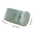 thumbnail image 3 of Matoen Corduroy Lumbar Support Pillow 3 Section Back Pillow Office Chair Pillow for Back Support Comfortable Lumbar Support Cushion for Car Seat Low Back Pain Relief Sofa Rest (Gray), 3 of 6
