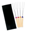 thumbnail image 2 of 8pc Marshmallow Roasting Stick 32Inch U Shape Hot Dog Fork Extendable Barbecue F 2 of 10