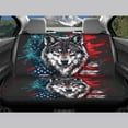 thumbnail image 4 of Pzuqiu Wolf Red Automotive Seat Covers Lightweight Car Seat Covers Full Set Front and Rear Seat Cover Set Elegance Easy to Install Car Seat Cushion Universal Fit Most Sedans, 4 of 7