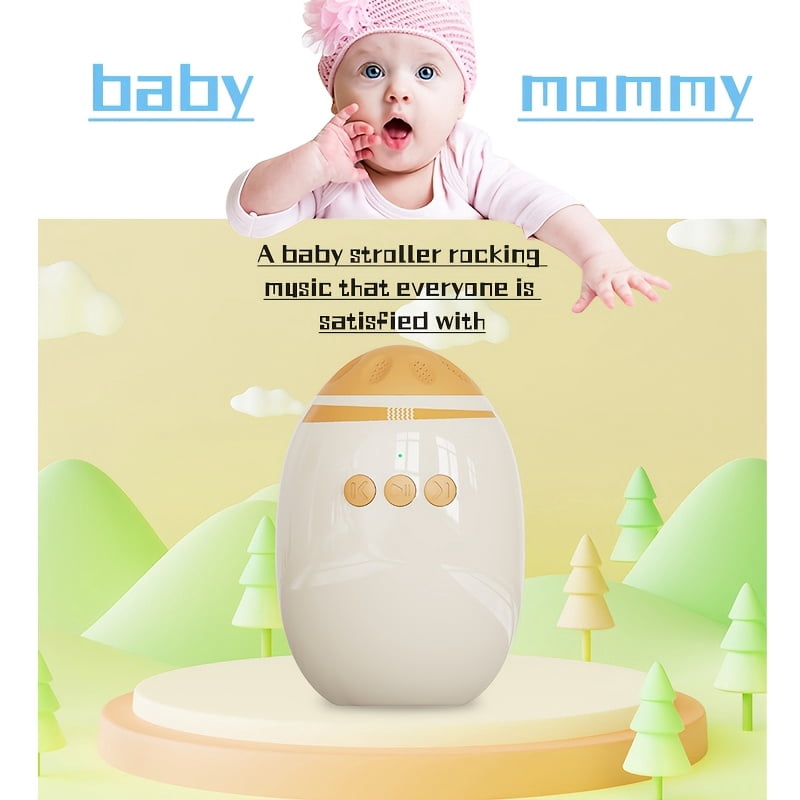 JDMEOPD Baby Rocking Chair and Swing, Adjustable Speed Rechargeable Vibrating Soother with 11 White Noise Sounds, Essential for Newborns, Fits Strollers and Rocking Chairs