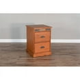 thumbnail image 4 of Sunny Designs Sedona 21" 2-drawer Traditional Wood File Cabinet in Rustic Oak, 4 of 9