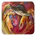 thumbnail image 1 of Carolines Treasures JMK1249FC Crabe Étoiles Sous-Verres Mousse- Ensemble de 4, 1 of 1