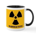 thumbnail image 2 of CafePress - Radioactive Yellow Background Mug - 11 oz Ceramic Mug - Novelty Coffee Tea Cup, 2 of 6