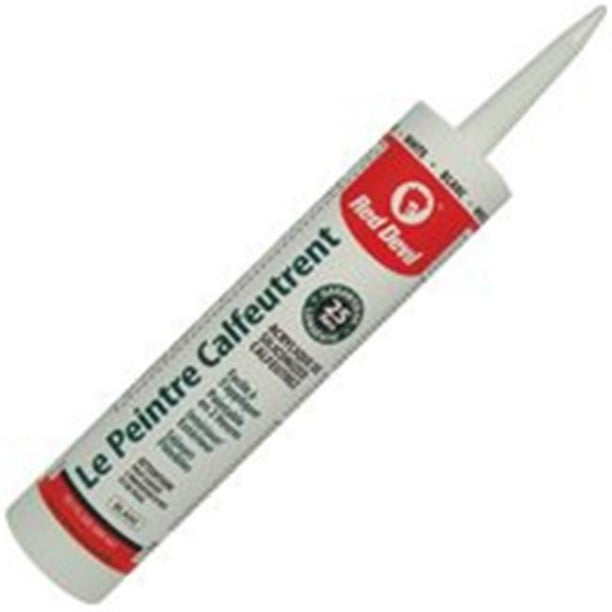 Red Devil 00112CA Acrylic Latex Caulk, White, 10.1 oz Cartridge