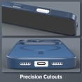 thumbnail image 3 of Vena For Apple iPhone 17 Pro / iPhone 18 Pro Case Magsafe, Magnetic Shockproof Translucent Back Slim Protective Phone Case, Blue, 3 of 7