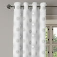 thumbnail image 3 of Ambesonne Grey Grommet Curtain, Sketchy Geometric Design, 50" x 54", White, 3 of 6