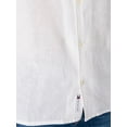 thumbnail image 5 of Tommy Jeans Linen Blend Camp Shortsleeved Shirt, White, 5 of 7