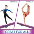 thumbnail image 2 of PRZL 7FT/8FT/9FT Balance Beam, Folding Gymnastics Beam w/Carry Handles, Floor Foam Gymnastics Equipment for Kids, Non Slip Rubber Base for Exercise, Practice & Professional Home Training, 2 of 9