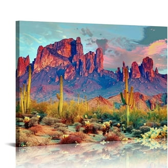 EARLY！キャンバスアート Phoenix Arizona Camelback Mountain 1926 Wall Art Poster Prints