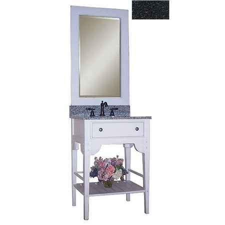 Kaco International 340-2400-W-AB Dover 24 in. Vanity with Cottage White Sherwin Williams Finish and Black Granite
