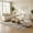 Beige, variant on Mjkone 2 Pieces Living Room Furniture Sets,Linen Sectional Sofas and Couches Set with Storage Ottoman for Living Room, 3-Seater + Accent Chair + Ottoman,Beige