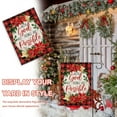 thumbnail image 4 of Christian With God All Things are Possible Decorative Garden Flag, Religious Christmas Poinsettia Flower Plaid Yard Outside Decorations, Xmas Holiday Farmhouse Outdoor Small Home Decor 12.5x18, 4 of 6