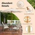 thumbnail image 5 of Topcobe 103.21" Beige Solid Patio Umbrella, 5 of 9