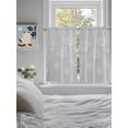 thumbnail image 3 of Grey Dandelion Bathroom Window Curtain, Spring Modern Minimalist Country Flower Light Filtering Coffee Kitchen Curtains, Bedroom Living Room Curtains 2 Panel 84"x54", 3 of 6