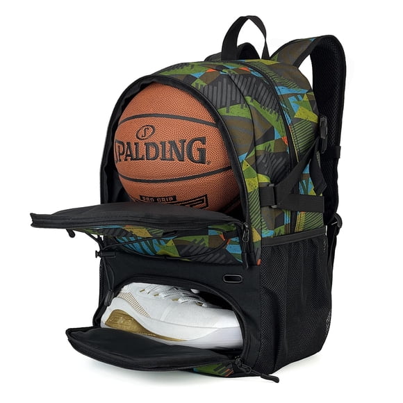 Mochila de baloncesto GRANDUP 28 L con compartimentos para pelotas y zapatos