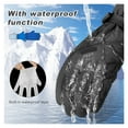thumbnail image 4 of Men Women Skiing Gloves Waterproof Winter Warm Gloves Snowboard Gloves Motorcycle Riding Cycling Windproof Full Finger Gloves Suitable For Hiking Driving ,Flexible and Comfortable, 4 of 7