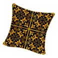 thumbnail image 2 of Fundas de almohada con cremallera Funda de Almohada de Franela Cuadrada Tres Cuerdas Trenzadas Cubiertas Doradas + Cremallera - 4, Los 45x45cm Fanmusic Fundas de almohada con cremallera, 2 of 6