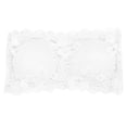 thumbnail image 1 of Sujetador bandeau sin tirantes de encaje para mujer, top tubo acolchado, tirantes transparentes, 1 of 6