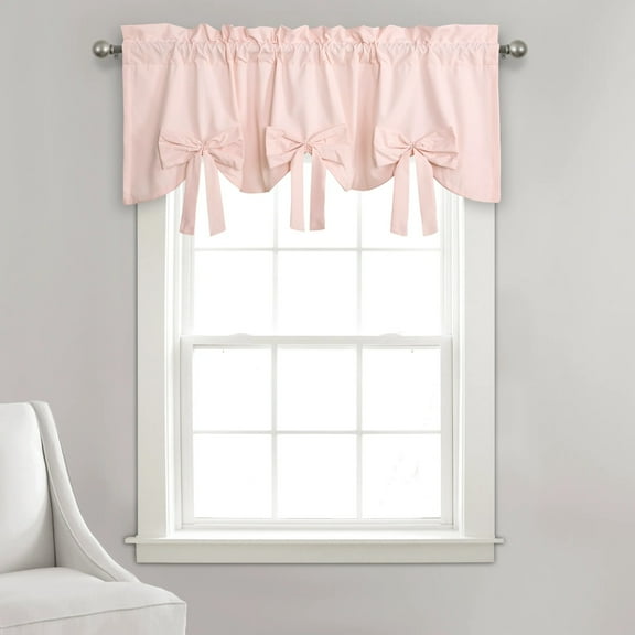 Lush Decor Melody Bow Valance Blush 52X182