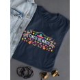 thumbnail image 3 of Cinco De Mayo Cluttered Items Shaped T-Shirt Women -Image by Shutterstock, Female Medium, 3 of 4