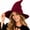 Red, variant on Women's Knitted Witch Hat, Wool Blend Pointed Spire Cap with Wide Brim, Fall Fashion Beanie for Everyday Wear, Halloween Cosplay & Masquerade (Navy Blue)