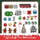thumbnail image 2 of Guirnalda de decoración colgante para árbol de Navidad, cadena de cuentas, campana pequeña de Papá Noel, alce, copo de nieve, lazo, estrella, colgante, decoración de Año Nuevo, 2 of 5