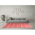 thumbnail image 3 of Ahgly Company Indoor Rectangle Abstract Red Contemporary Area Rugs, 7' x 10', 3 of 4